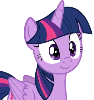 🙂 Twilight Sparkle My Little Pony Cartoon, Pony, Freundschaft, Magie, Figur, Tier, Süß telegram sticker