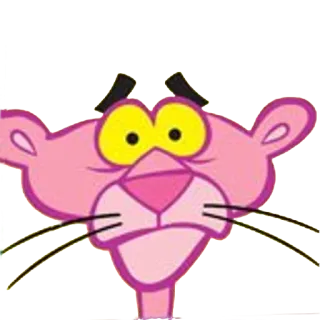 😔 Pink Panther cartoon, pink, panther, funny, animation telegram sticker