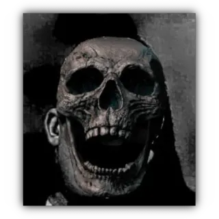 💀 Horror, gruselig, Schädel, unheimlich, düster, dunkel whatsapp sticker