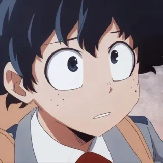 😞 Izuku Midoriya My Hero Academia anime, My Hero Academia, Izuku Midoriya, Deku, character telegram sticker