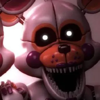 🌟 Funtime Foxy Five Nights at Freddy's Animatrónico, Terror, Miedo, FNAF, Personaje, Funtime Foxy telegram sticker