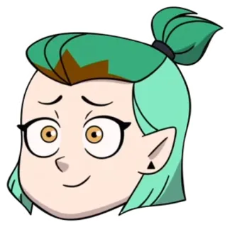 😊 Amity Blight The Owl House การ์ตูน, บ้านนกฮูก, อมิตี้ ไบลท์, ดิสนีย์, แอนิเมชัน telegram sticker