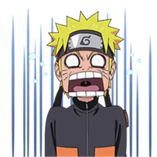 😱 Naruto Uzumaki Naruto anime, manga, geschokt, ninja, naruto, uzumaki, cartoon telegram sticker