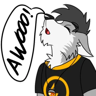 Crash Wolfer by Ligoni-EXE telegram stickers