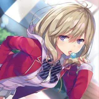 📕 fille anime, sucette, mignon, personnage, femme telegram sticker
