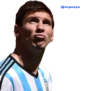 😜 Lionel Messi ฟุตบอล, อเมริกันฟุตบอล, นักกีฬา, ผู้เล่น, อาร์เจนตินา, เมสซี่ telegram sticker