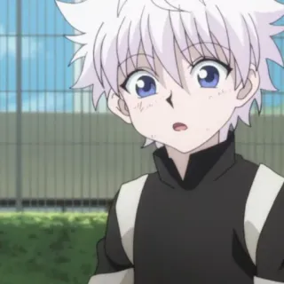 🍶 Killua Zoldyck Hunter x Hunter Anime, Killua, Hunter x Hunter, Menino, Cabelo Branco, Desenho Animado telegram sticker
