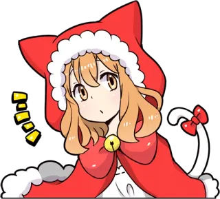 😯 Anime, Kucing, Kawaii, Lucu, Kartun, Stiker, Animasi telegram sticker