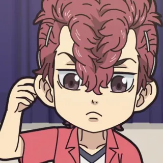 🎐 Anime, Mangá, Desenho animado, Personagem, Menino, Ilustração whatsapp sticker