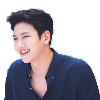 😀 homem, sorrindo, pessoa, retrato, coreano, ator whatsapp sticker