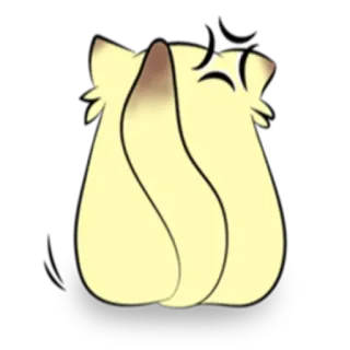 😠 gato, animal, fofo, desenho animado, emoji telegram sticker