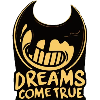 💭 Bendy Bendy and the Ink Machine DREAMS COME TRUE flexível, desenho animado, monstro, sonhos, tinta telegram sticker