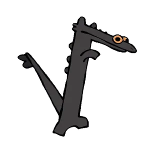🕺 dragon, lizard, cartoon, animal telegram sticker