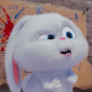🐰 Snowball The Secret Life of Pets rabbit, bunny, cute, pet, animal, animated, Snowball telegram sticker