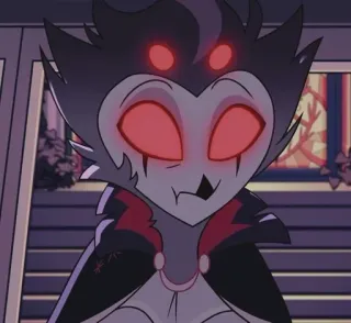 😶 Stolas Helluva Boss Kreskówka, Demon, Helluva Boss, Stolas, Sowa, Anime telegram sticker