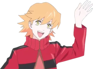👋 Anime, Charakter, Cartoon, winkend, freundlich telegram sticker