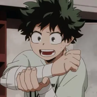 🌟 Izuku Midoriya My Hero Academia Anime, Manga, My Hero Academia, Izuku Midoriya, Deku, Held telegram sticker