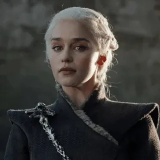😐 Daenerys Targaryen Game of Thrones daenerys targaryen, game of thrones, fantastique, personnage, série tv telegram sticker