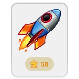 🎁 rakieta, kosmos, gwiazda, ikona, grafika whatsapp sticker