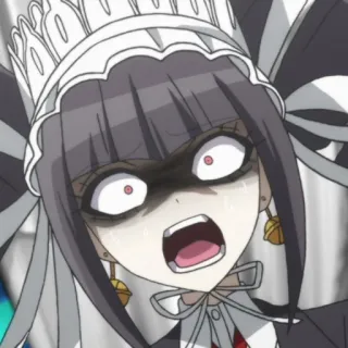 🃏 Celestia Ludenberg Danganronpa Anime, Mangá, Celestia Ludenberg, Danganronpa, chocado, chateado telegram sticker