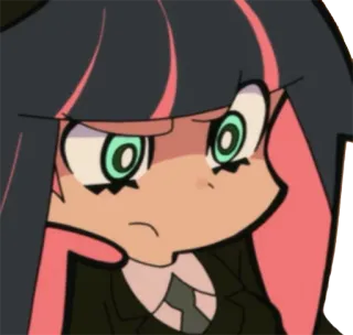 😣 Stocking Anarchy Panty & Stocking with Garterbelt anime, cartoon, Stocking Anarchy, Panty & Stocking with Garterbelt, character, animation telegram sticker