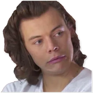 😒 Harry Styles chanteur, portrait, célébrité, visage, homme telegram sticker
