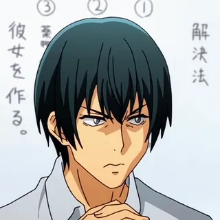 🙂 Kakeru Taniyama Haganai: I Don't Have Many Friends 彼女を作る。解決法 telegram sticker