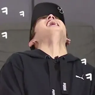 😂 ㅋ ㅋ ㅋ ㅋ pessoa, homem, moletom com capuz, coreano, risada whatsapp sticker