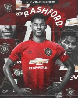 😏 Marcus Rashford RASHFORD 10 calcio, calcio, sport, atleta, Manchester United, Rashford telegram sticker