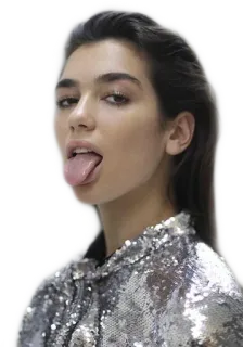 😛 Dua Lipa Sängerin, Frau, Promi, Popstar whatsapp sticker