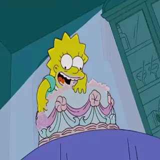 🍰 Lisa Simpson The Simpsons Cartoon, Kuchen, Lisa Simpson, Essen, Dessert, Zeichentrickserie whatsapp sticker