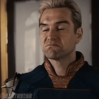😡 Homelander The Boys Homelander, The Boys, superhero, penjahat, meme, ekspresi, acara TV telegram sticker
