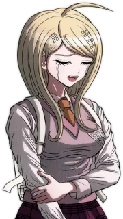 😭 Kaede Akamatsu Danganronpa V3: Killing Harmony Anime, Łzy, Dziewczyna, Kaede Akamatsu, Danganronpa whatsapp sticker