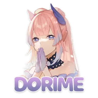 👐 DORIME Anime, Mädchen, Niedlich, Sticker, Dorime telegram sticker