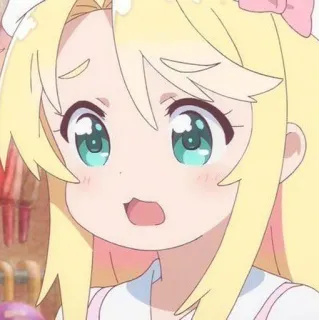 🎐 Anime, Chica, Dibujo animado, Lindo, Expresión, Kawaii telegram sticker