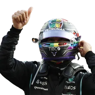 👍 Lewis Hamilton Formule 1, F1, Pilote, Course, Sport, Lewis Hamilton, LGBTQ whatsapp sticker