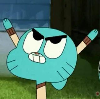 😁 Gumball Watterson The Amazing World of Gumball cartoon, Gumball, cat, funny, animated, The Amazing World of Gumball whatsapp sticker