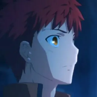 😳 Shirou Emiya Fate/stay night anime, character, male, red hair, fate/stay night telegram sticker