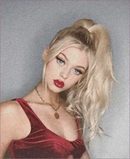 🍋 Loren Gray Loren Gray, chanteuse, influenceuse, célébrité, blonde, beauté, mode, portrait telegram sticker