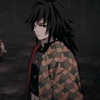 🌊 Giyu Tomioka Demon Slayer Аниме, Клинок, рассекающий демонов, Гию Томиока, Томиока, Хашира, Персонаж аниме telegram sticker