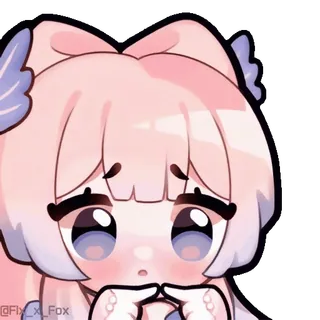 🥺 @Fix_x_Fox Anime, Sticker, Manga, Mignon, Personnage, Kawaii whatsapp sticker