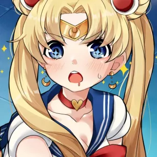 🌕 Sailor Moon animé, manga, blonde, fille, mignon, marin, lune telegram sticker