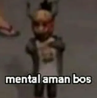 🛡 mental aman bos whatsapp sticker