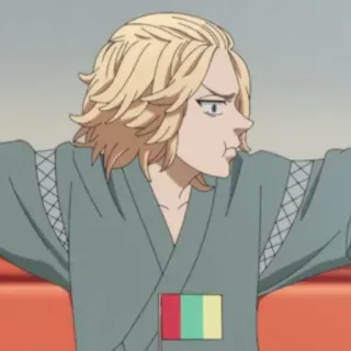 🇲🇱 Mikey Tokyo Revengers аниме, персонаж, манга, портрет telegram sticker