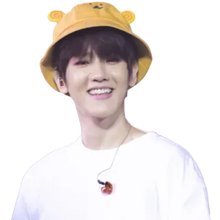 😁 Personne, Sourire, Chapeau, Heureux, Coréen telegram sticker