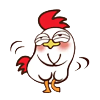 ☺️ Huhn, Vogel, Cartoon, Emoji, Süß telegram sticker