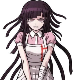 😠 Mikan Tsumiki Danganronpa Anime, Pielęgniarka, Mikan Tsumiki, Danganronpa, Zła, Dziewczyna anime whatsapp sticker
