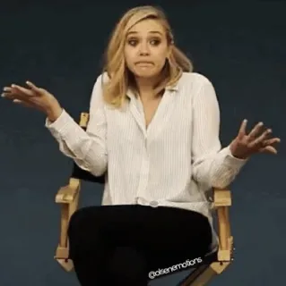 🌪 confuso, pergunta, emoção, mulher, gesto telegram sticker
