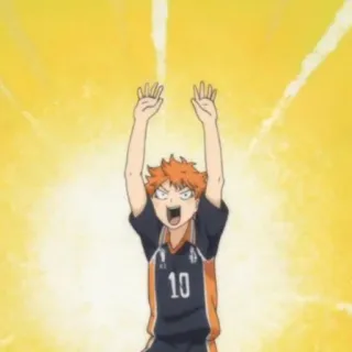 🍙 Hinata Shoyo Haikyuu!! anime, volleyball, sports, Haikyuu, Hinata telegram sticker