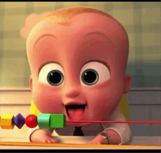 😃 Boss Baby The Boss Baby em bé, hoạt hình, phim hoạt hình, dễ thương, nhân vật, phim whatsapp sticker